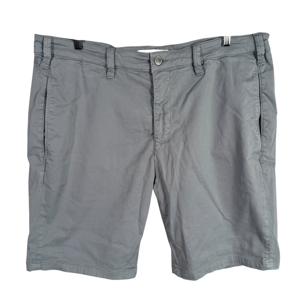 Mavi Simon Shorts Mens 40 Gray Stretch Cotton Chino Flat‎ Front Casual